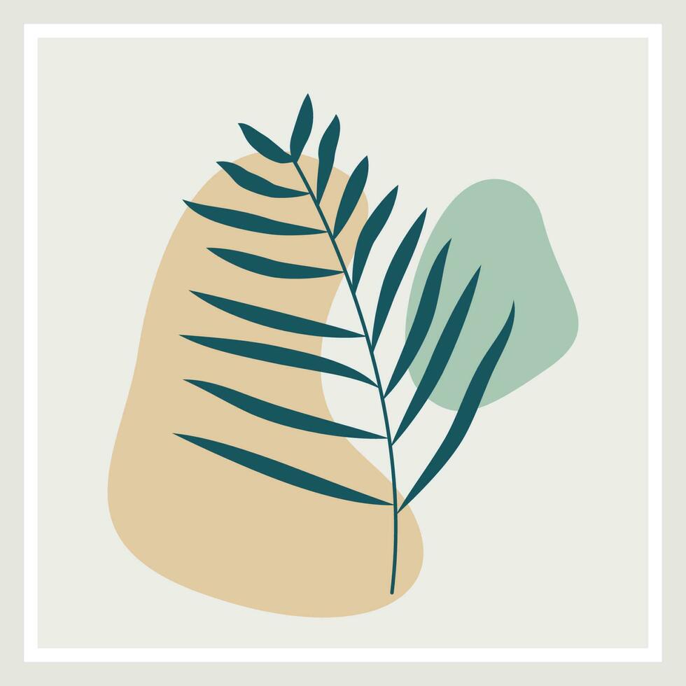 Exotic monstera drawing summer tropical leaf hand drawn on white background minimalist design palm. Monstera leaf Minimal Line Style. drawing Abstract Vector illustration.