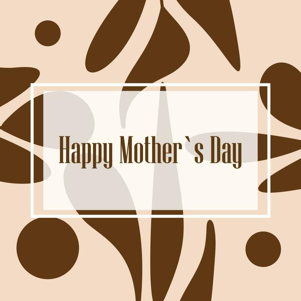 Happy Mothers Day Background With Flowers vector. vector