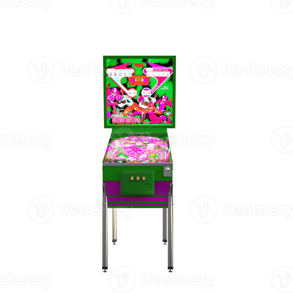 Retro Game Arcade isolated 3d rendering png