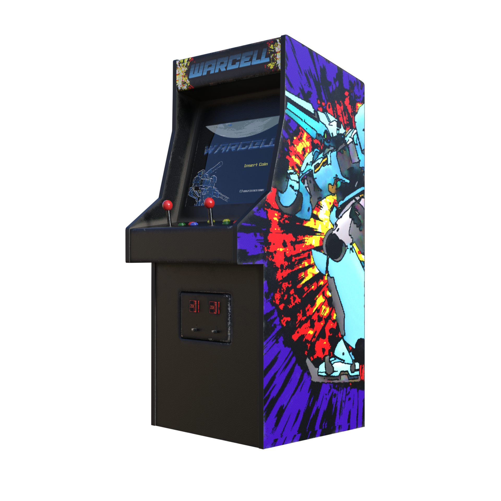 Retro Game Arcade isolated 3d rendering 23522444 PNG