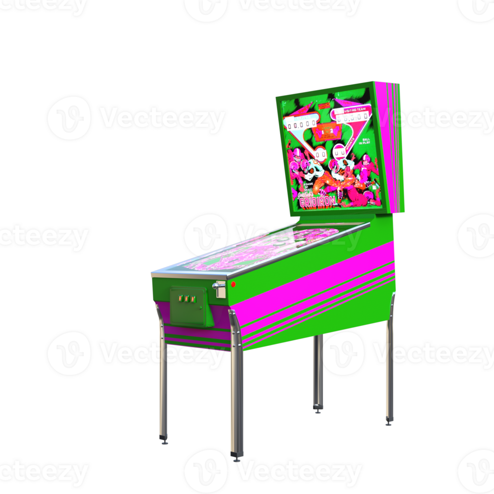 Retro Game Arcade isolated 3d rendering png