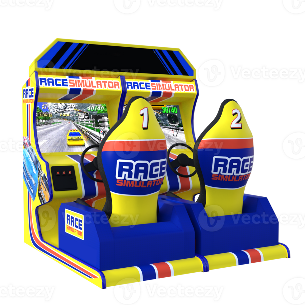 Retro Game Arcade isolated 3d rendering 23522450 PNG