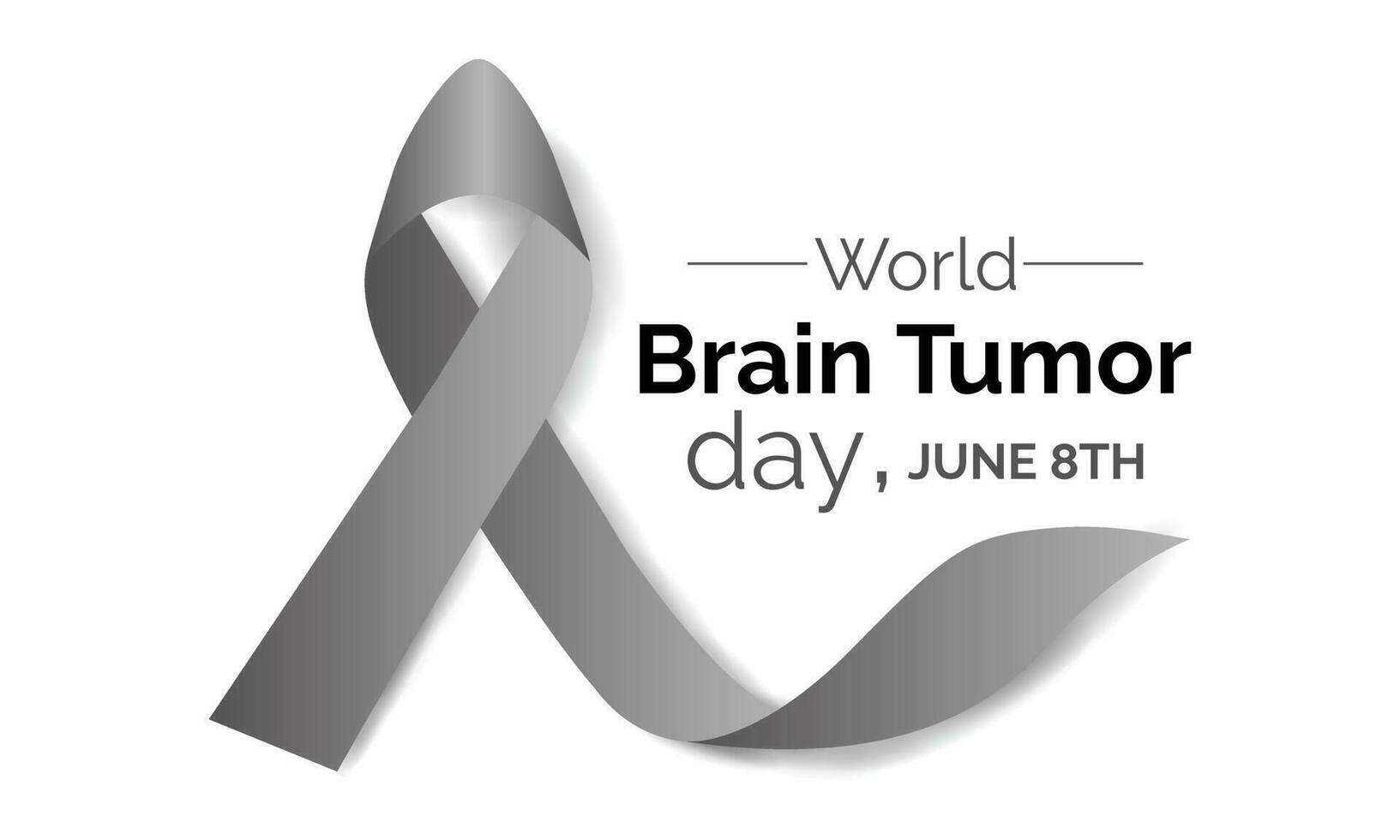 World Brain Tumor day is observed every year on June 8th. Use for banner design template Vector illustration background design.
