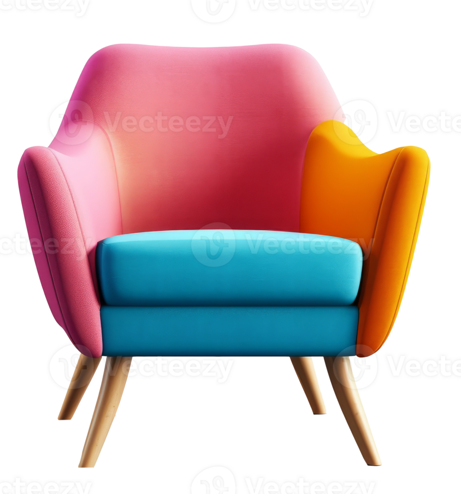 Modern armchair cutout png