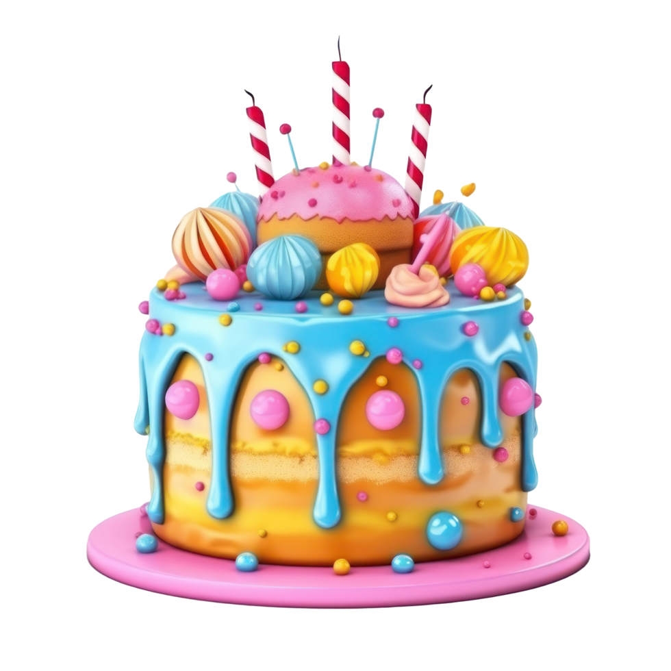 cumpleaños pastel separar png