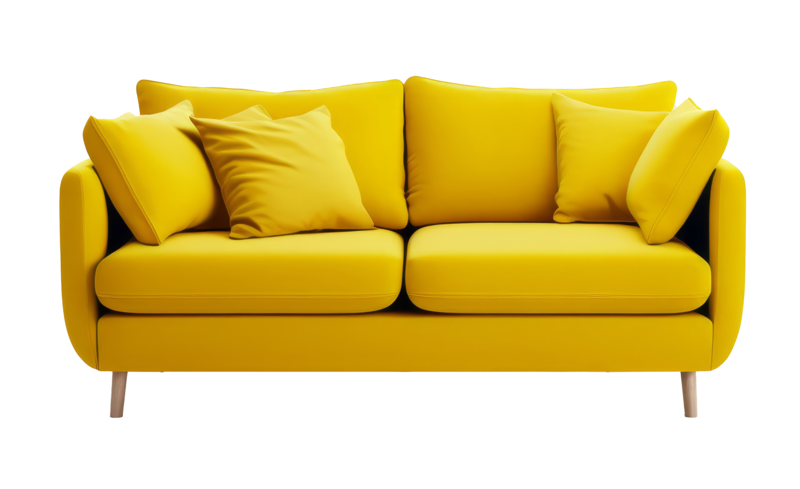 Yellow Sofa PNGs for Free Download