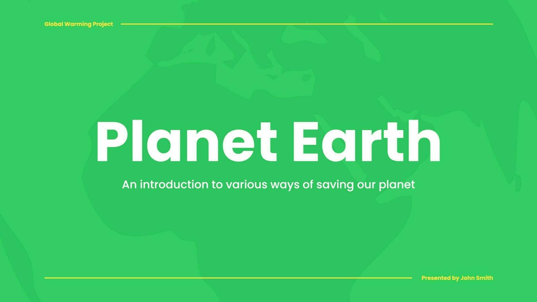 Earth Presentation Template