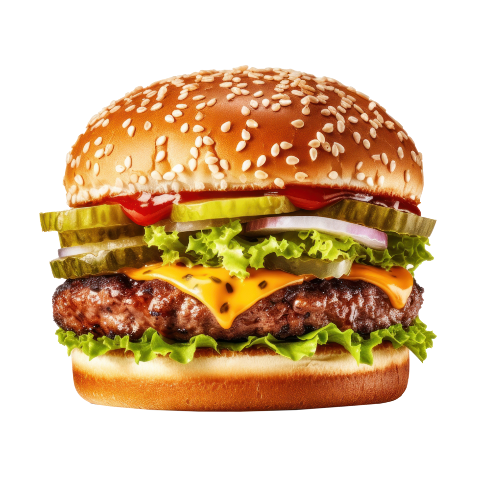 Beef burger cutout 23522920 PNG
