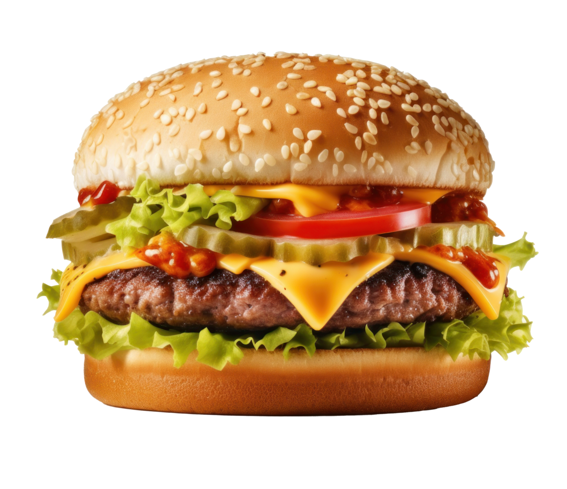 du boeuf Burger coupé png