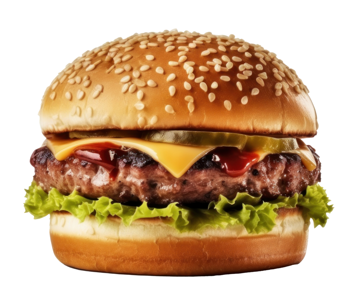 Beef burger cutout png