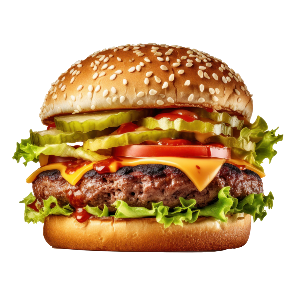 Beef burger cutout png