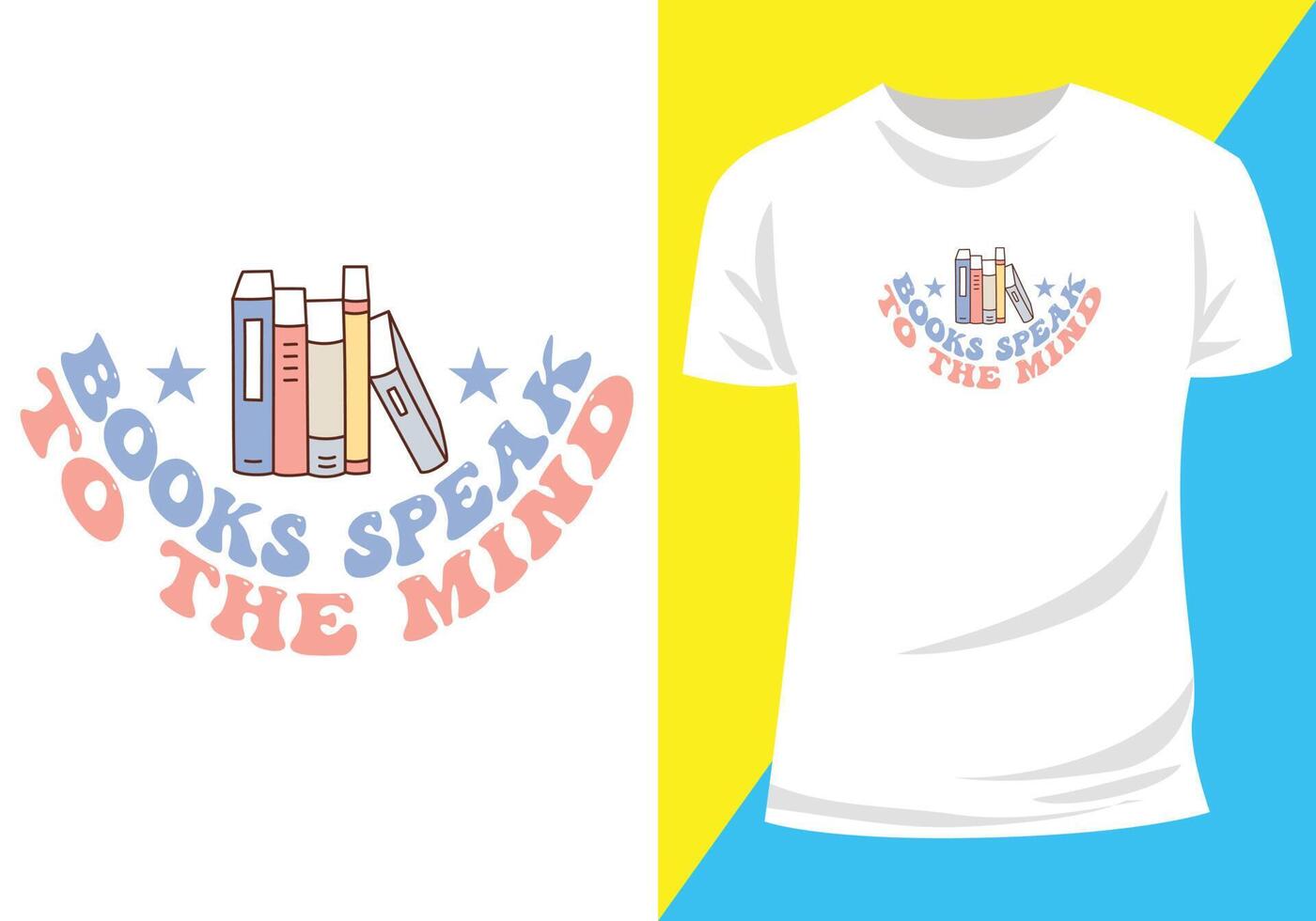 Book tshirt design 23522997 Vector Art at Vecteezy