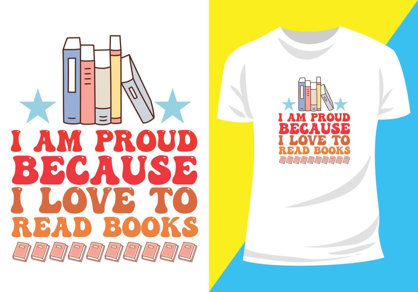 Book tshirt design 23522999 Vector Art at Vecteezy