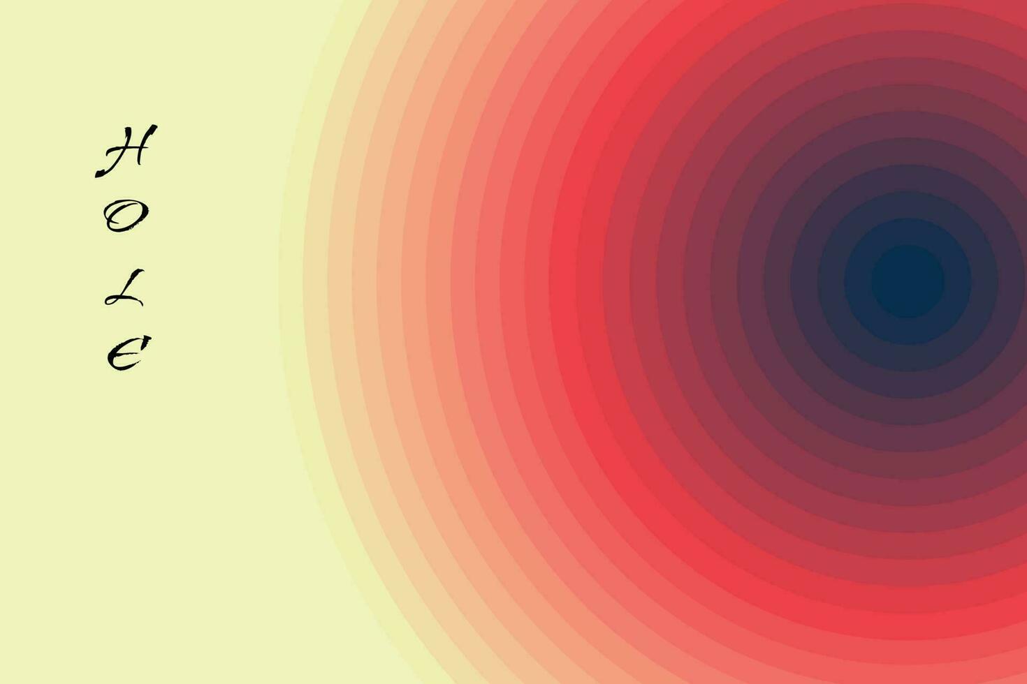Abstract hole background with gradient vector