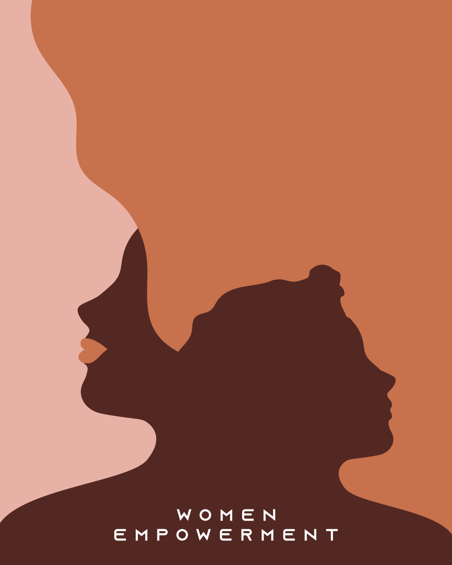 women empowerment, womens day campaign celebration poster with reverse women  faces silhouette vector 23523206 Vector Art at Vecteezy