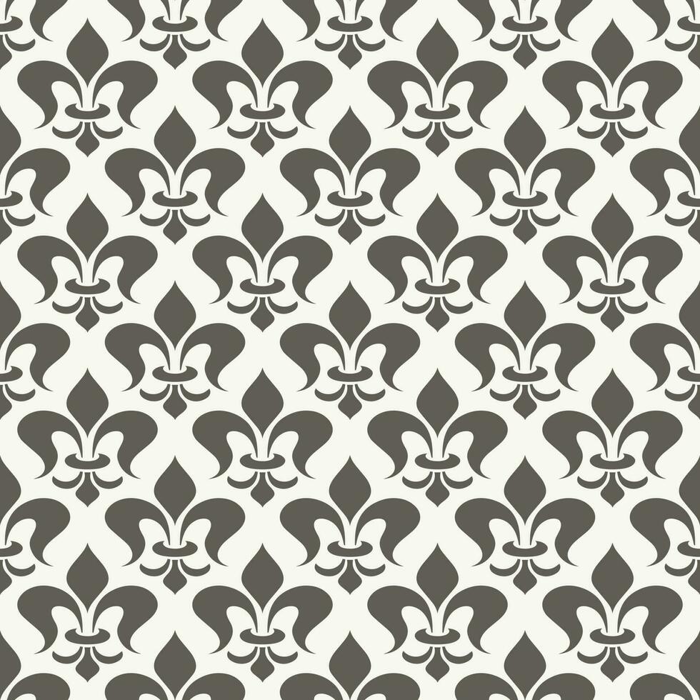 Modern simple geometric vector seamless pattern with white flowers.