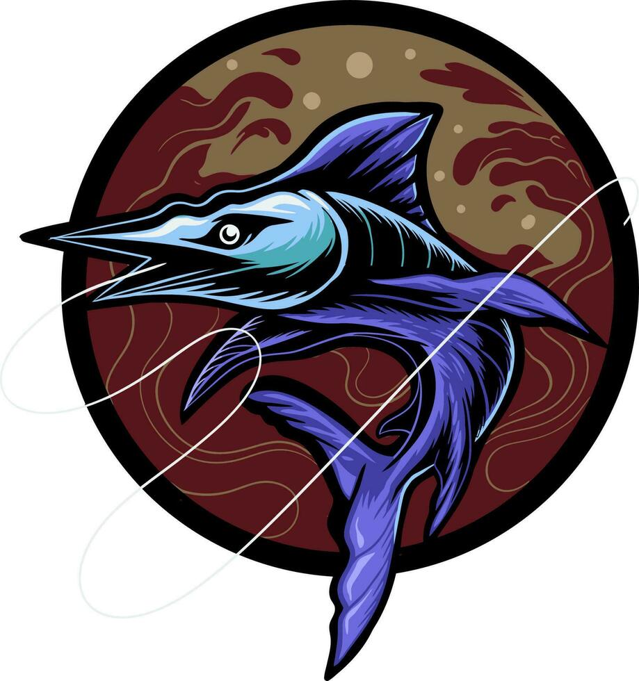 barracuda pescado vector ilustración