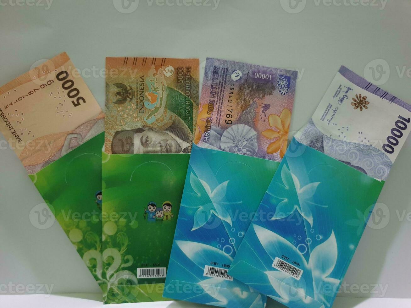 THR envelope containing money to be given to children or family or relations during Eid al-Fitr. photo
