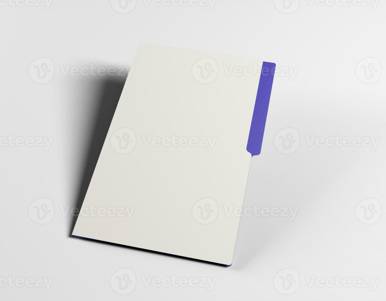 Paper file on clear background photo