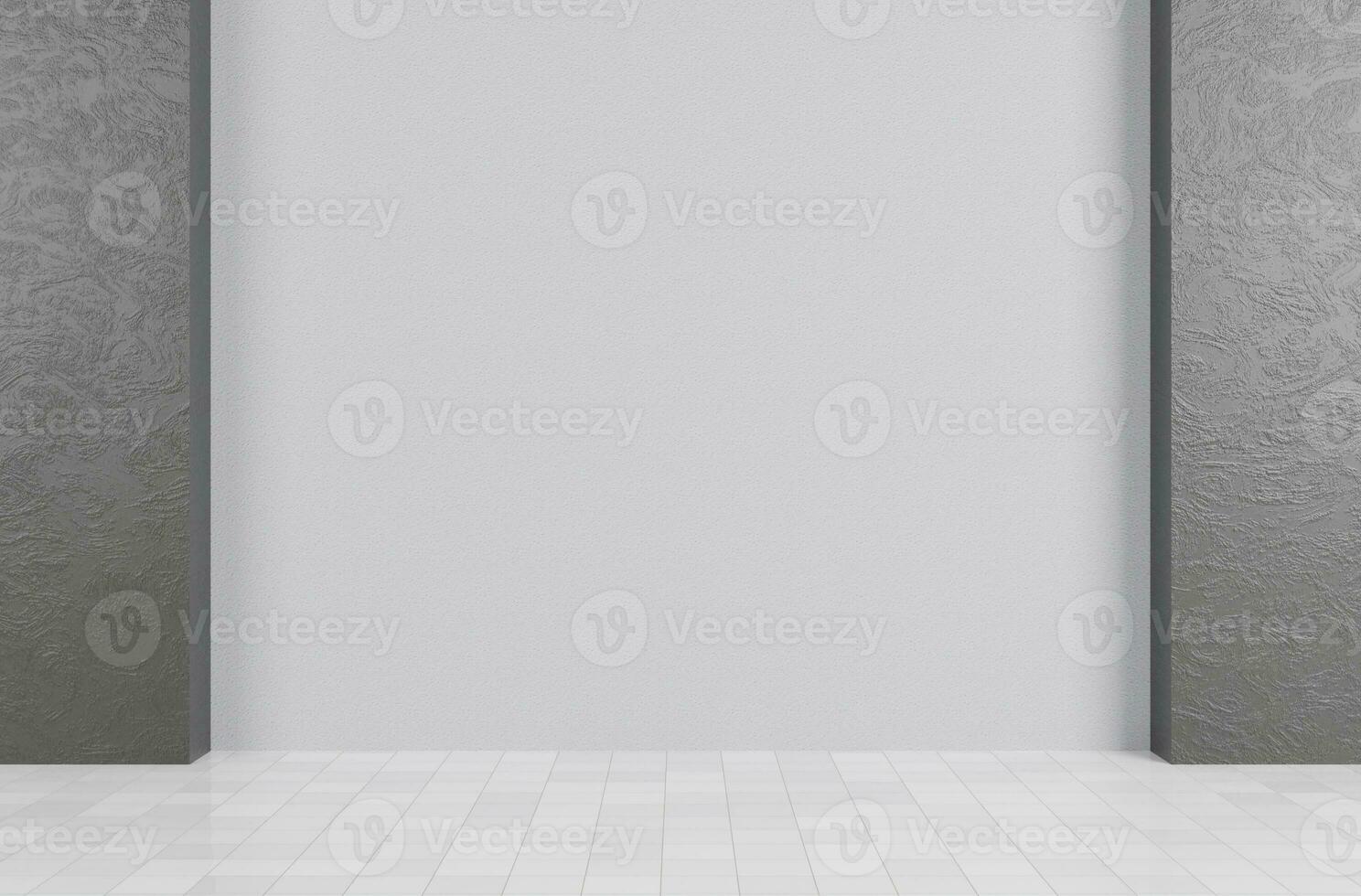 Wall textured background with gray pillar photo