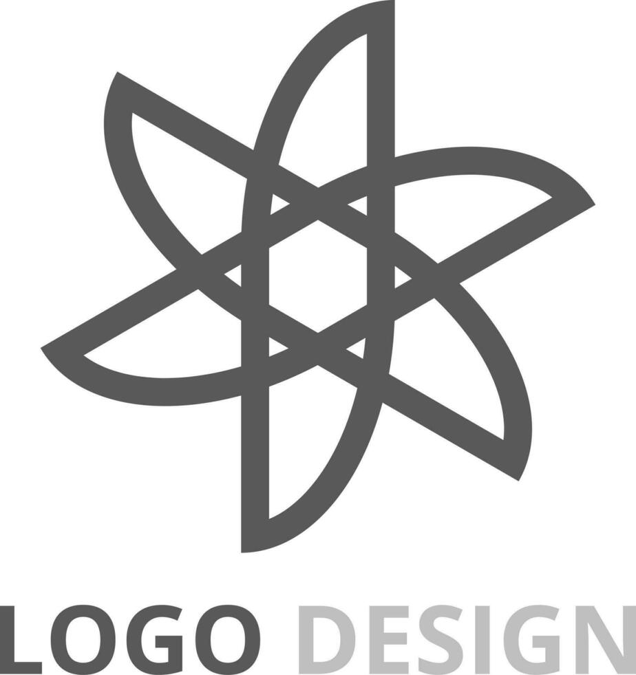 Abstract logo design concept for branding vector