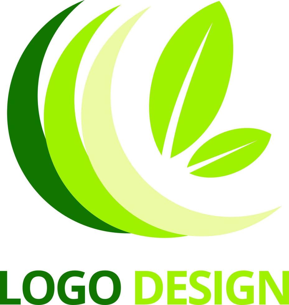 Leaf logo design vector