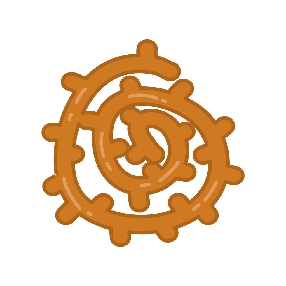 jalebi indio postre vector