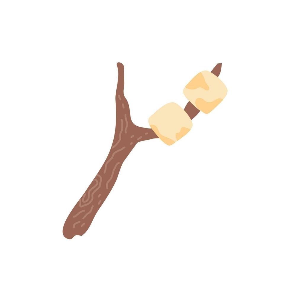 marshmallow on a stick 23524502 Vector Art at Vecteezy