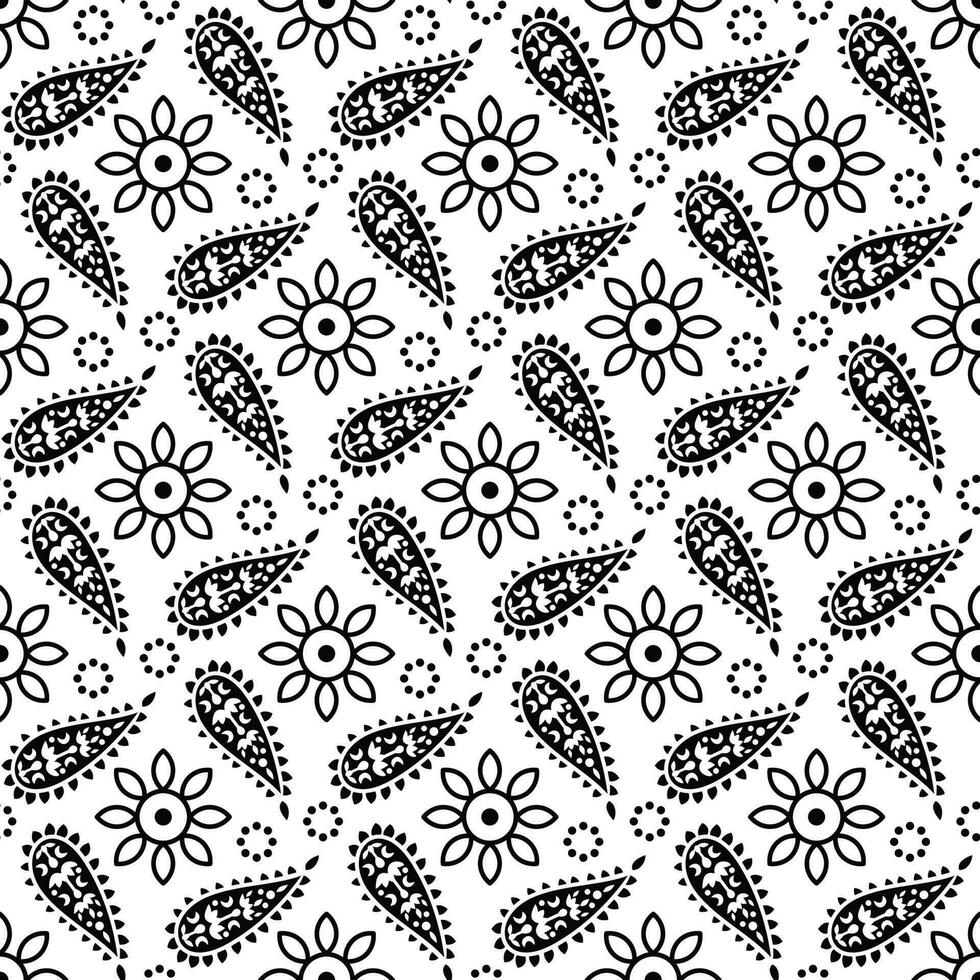Pattern of Vector seamless vintage style Modern stylish texture Repeating design.eps