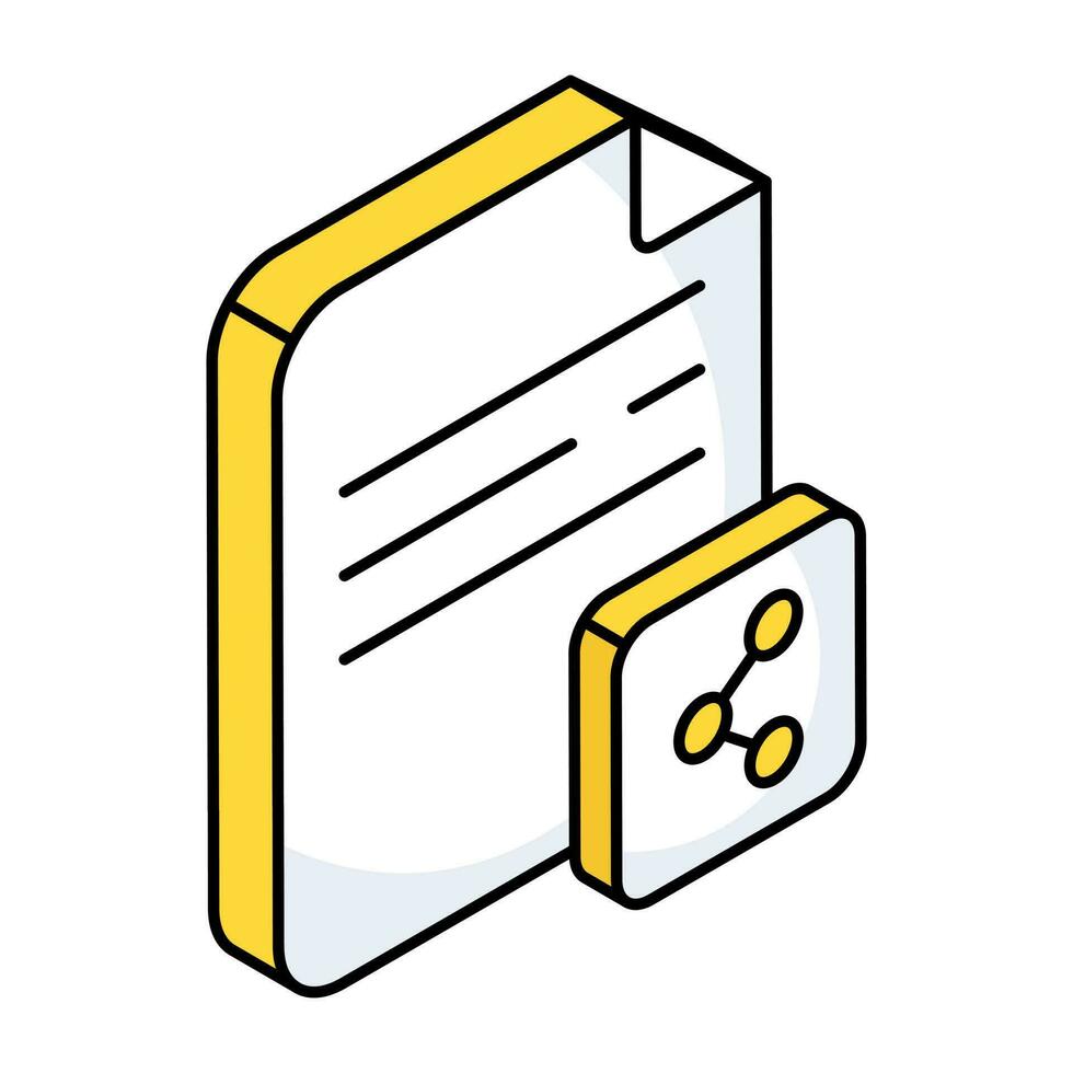 An icon design of share file vector