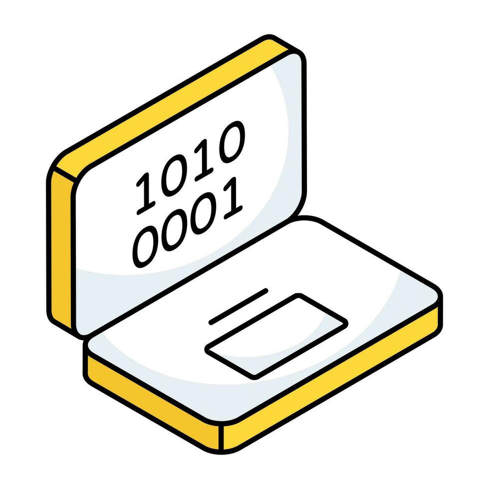 An icon design of binary code 23524576 Vector Art at Vecteezy