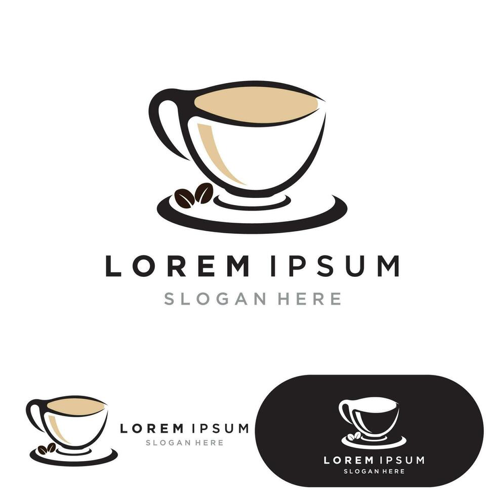 Coffee cup Logo Template vector icon illustration  design