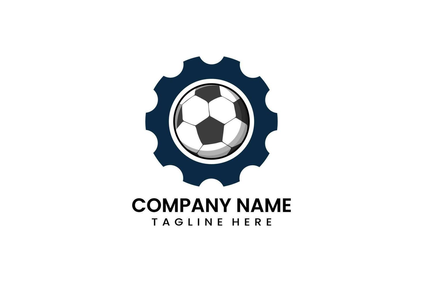 Flat gear sport logo icon template illustration vector