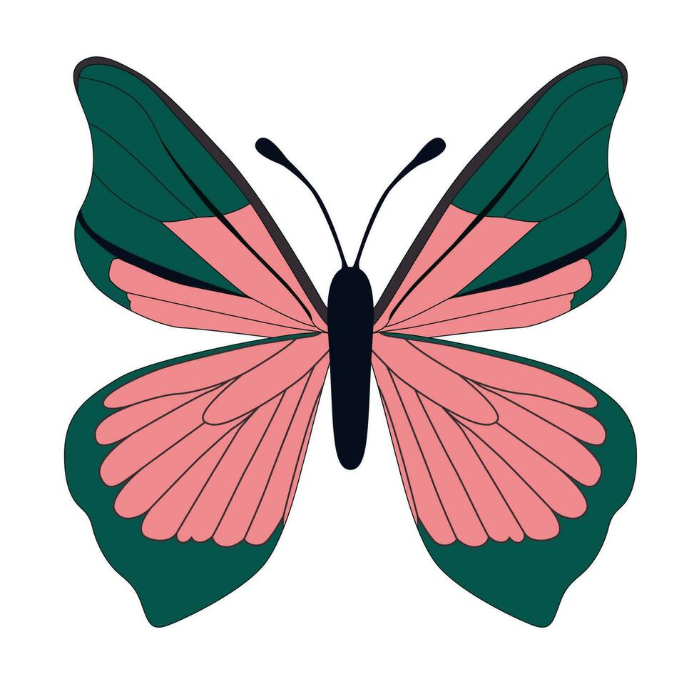 mariposa sencillo icono. vector ilustración