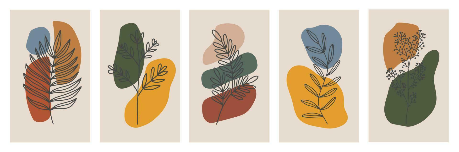 Collection of highlight story covers for social media. Pastel hand drawn backgrounds. Round elements and icons with dots, abstract shapes, lines, floral details, texture for your blog or website. vector