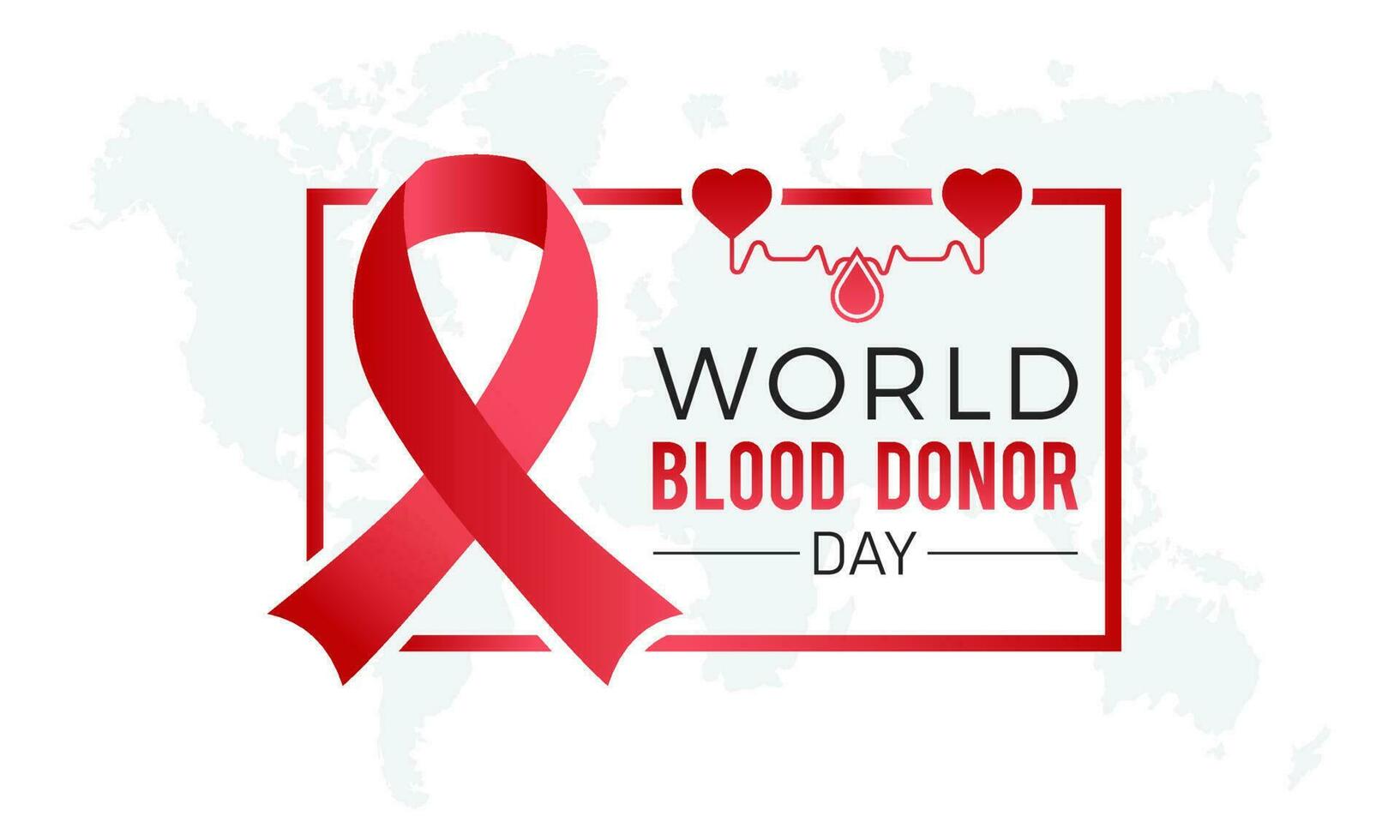 World blood donor day is observed every year in june 14. Donate blood concept illustration background for world blood donor day. Vector illustration.