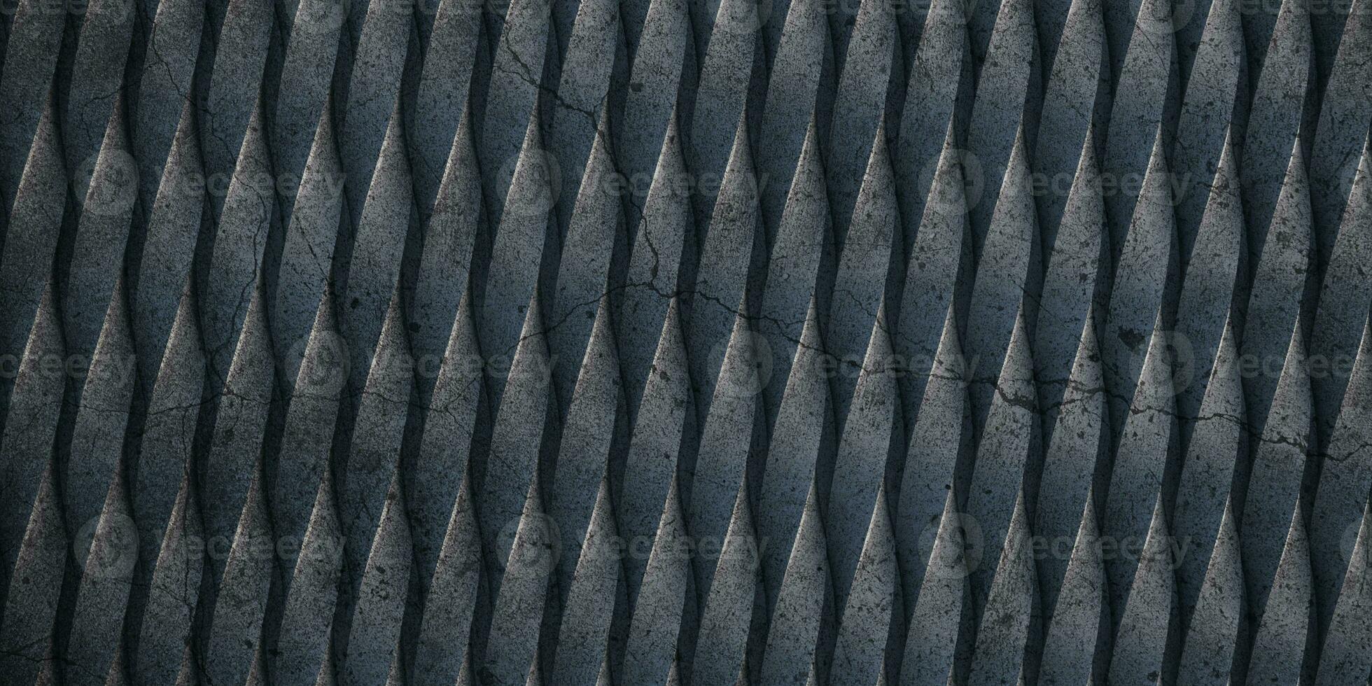 streaks on rusty iron continuous spiral background 3D illustration photo