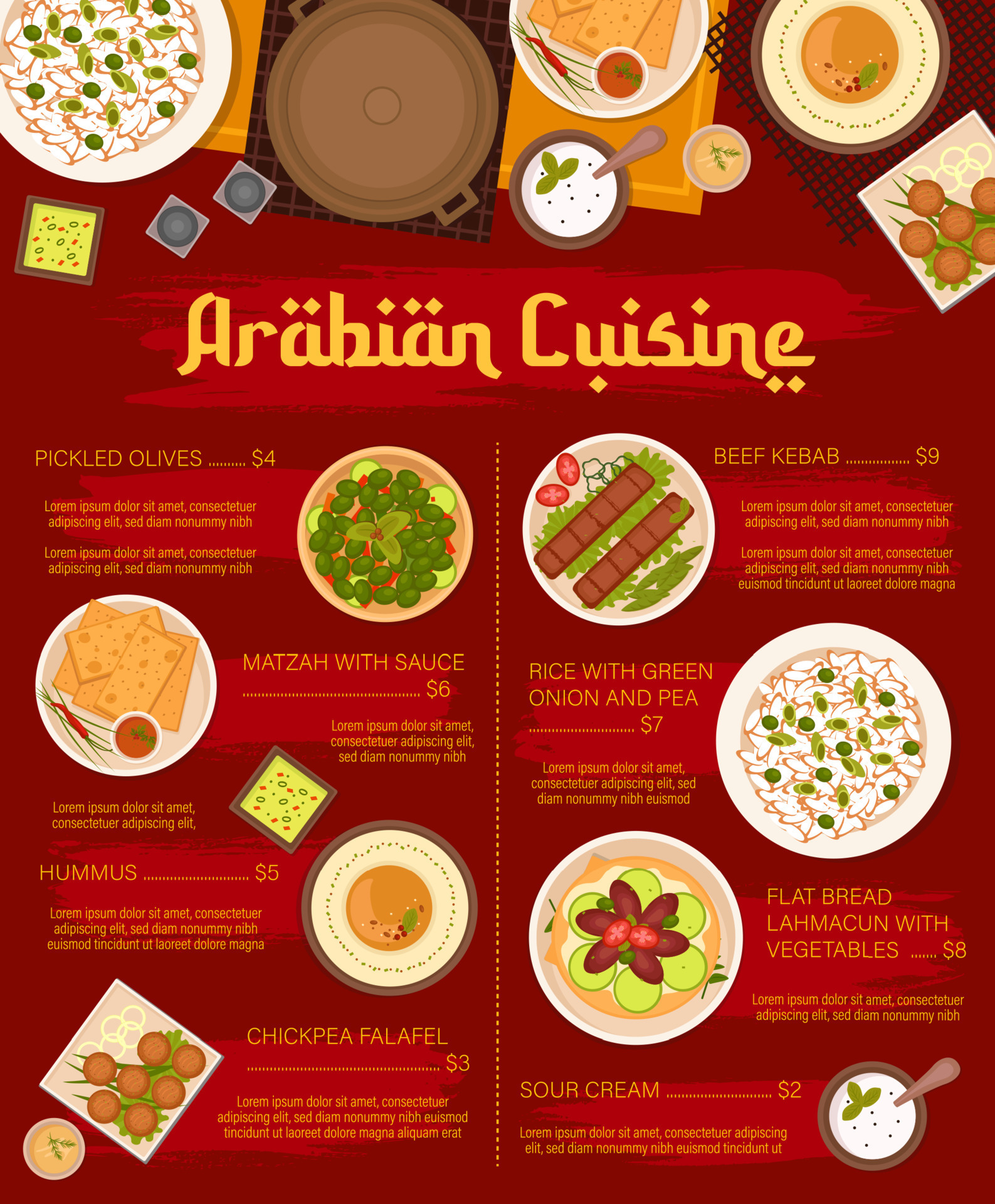 ramadan traditional arabic food
