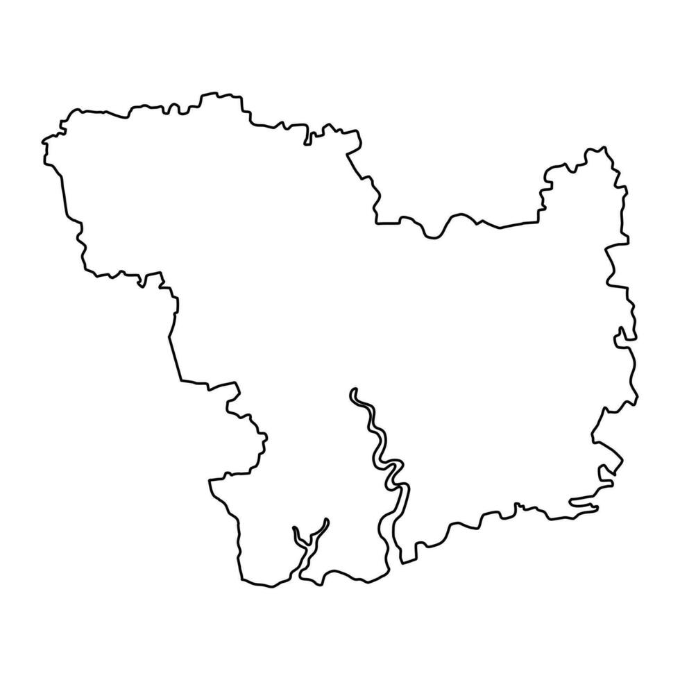 Mykolaiv oblast map, province of Ukraine. Vector illustration.