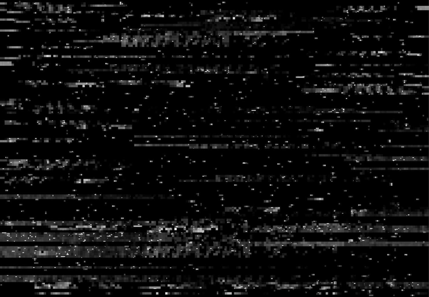 Glitch distortion screen, VHS video glitch effect vector