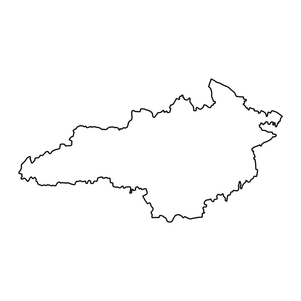 Kirovogrado oblast mapa, provincia de Ucrania. vector ilustración.