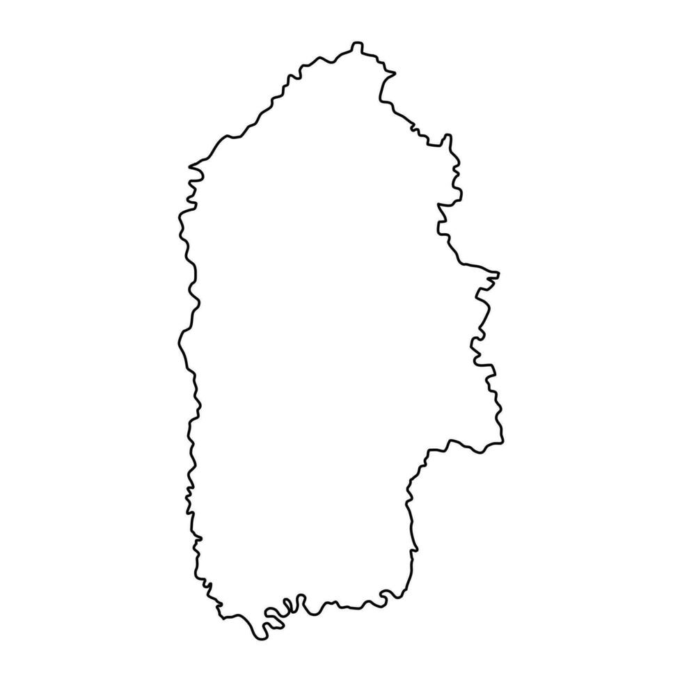 Khmelnytskyi oblast map, province of Ukraine. Vector illustration.