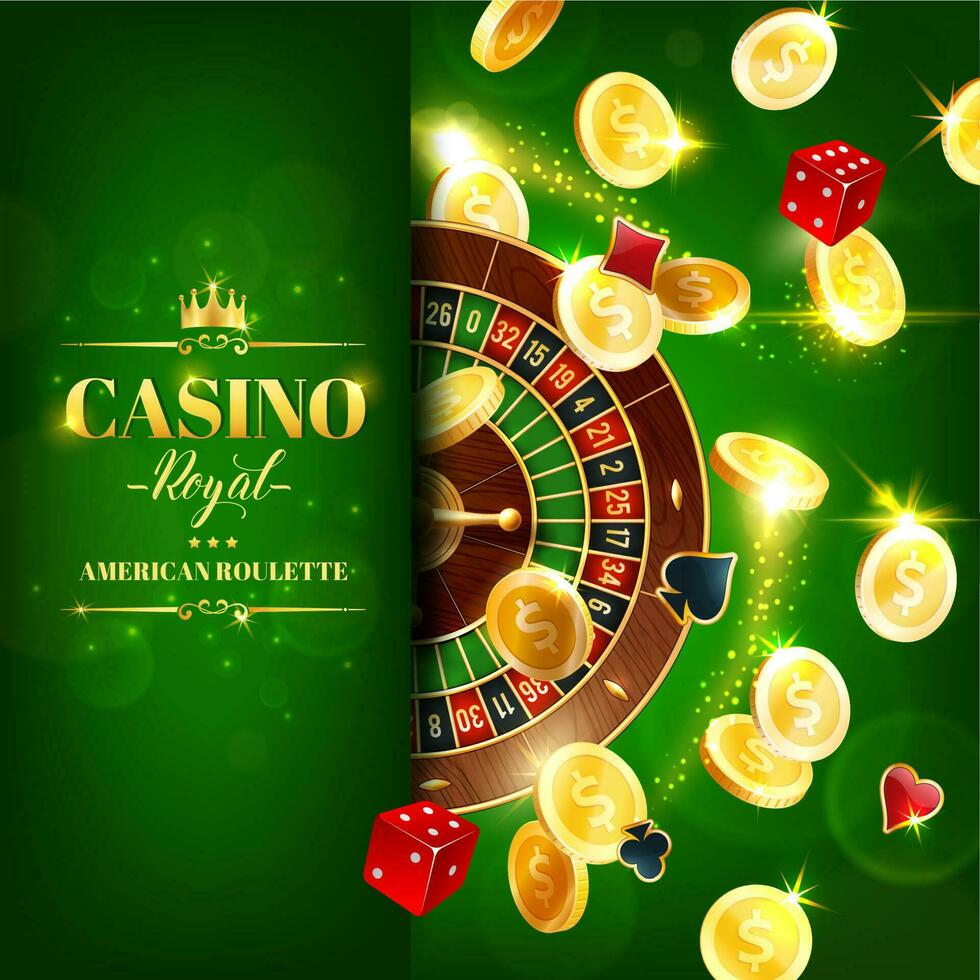 casino ruleta rueda, dado en línea juego juegos vector