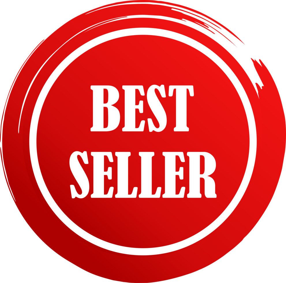 Best seller symbol icon sign red design transparent background 23527586 PNG