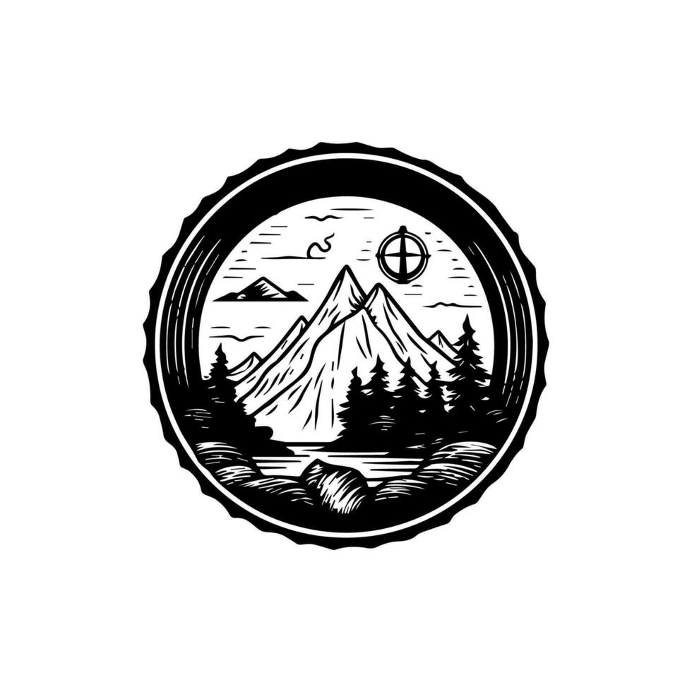 Embark on a journey with our stunning travel logo. This illustration captures the excitement and adventure of exploring new destinations. vector