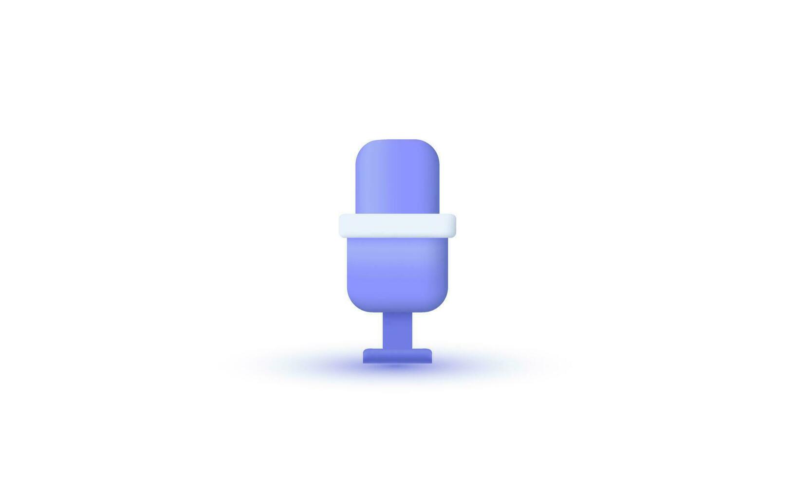 illustration creative modern icon podcast microphone symbols elements isolated on background vector