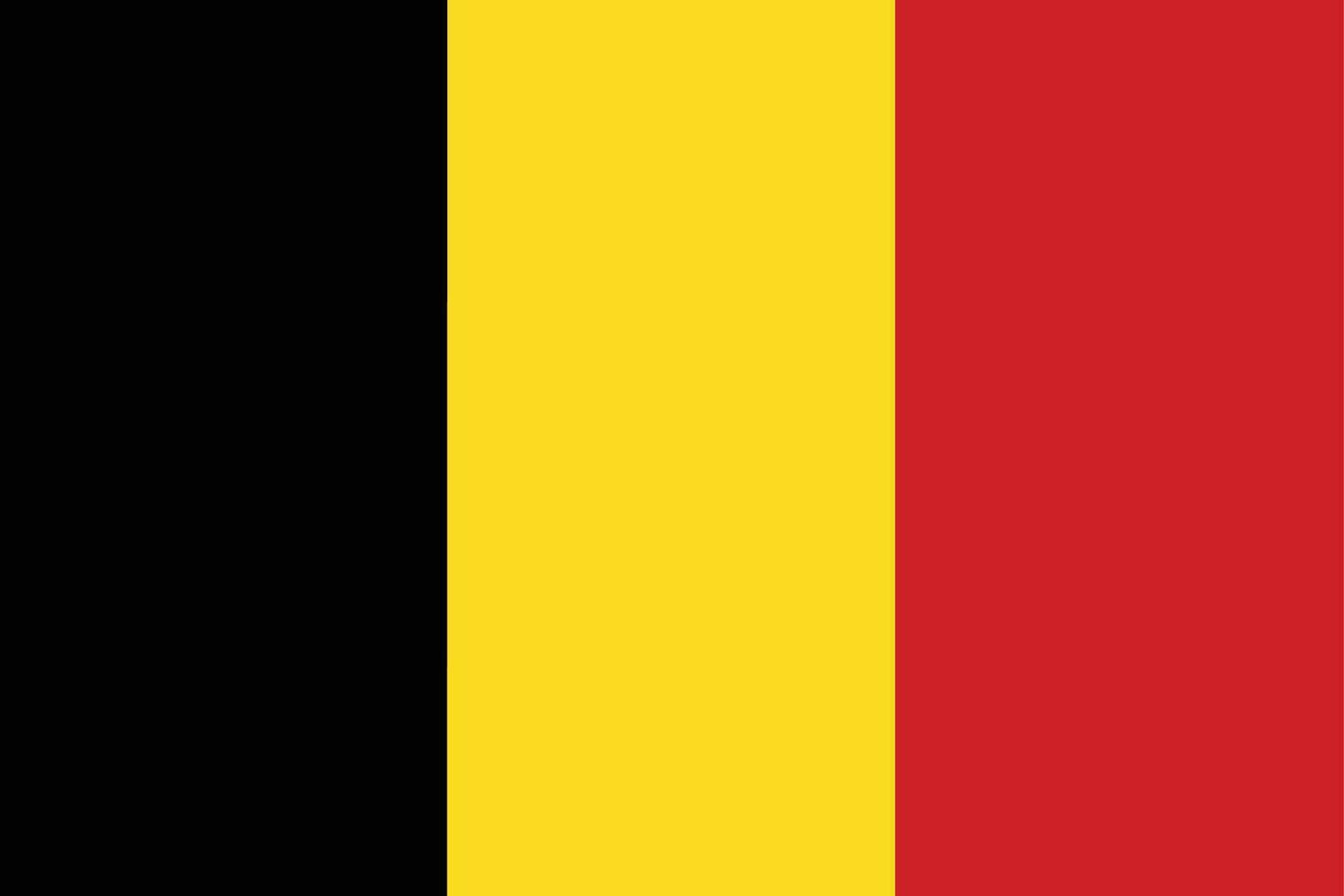 bandera de Bélgica. vector