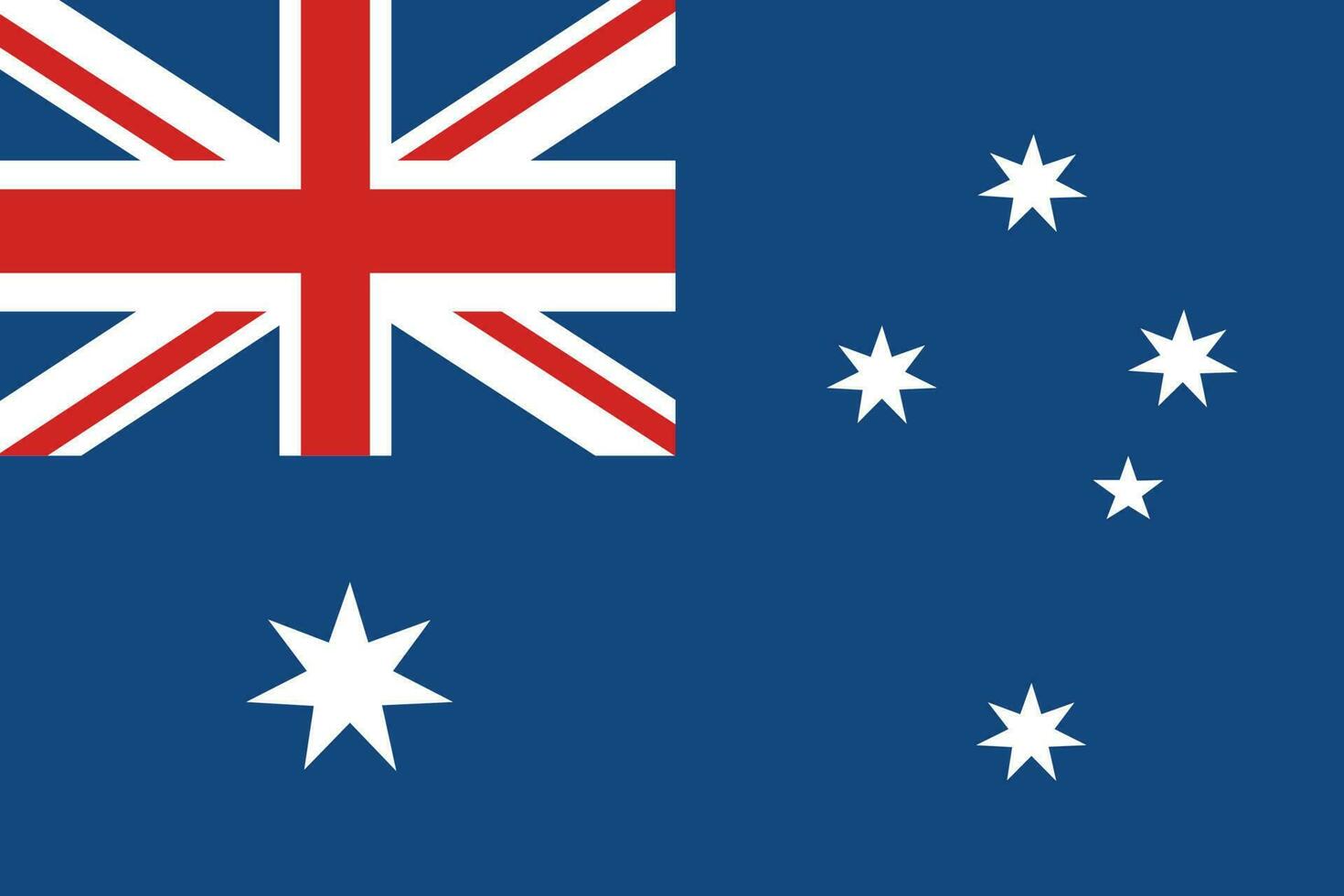 bandera de Australia. australiano bandera. vector