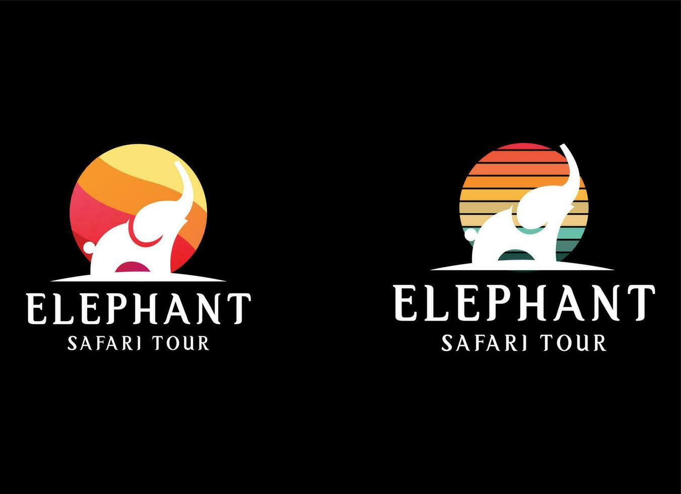 Elephant logo design. Modern elephant logo vector