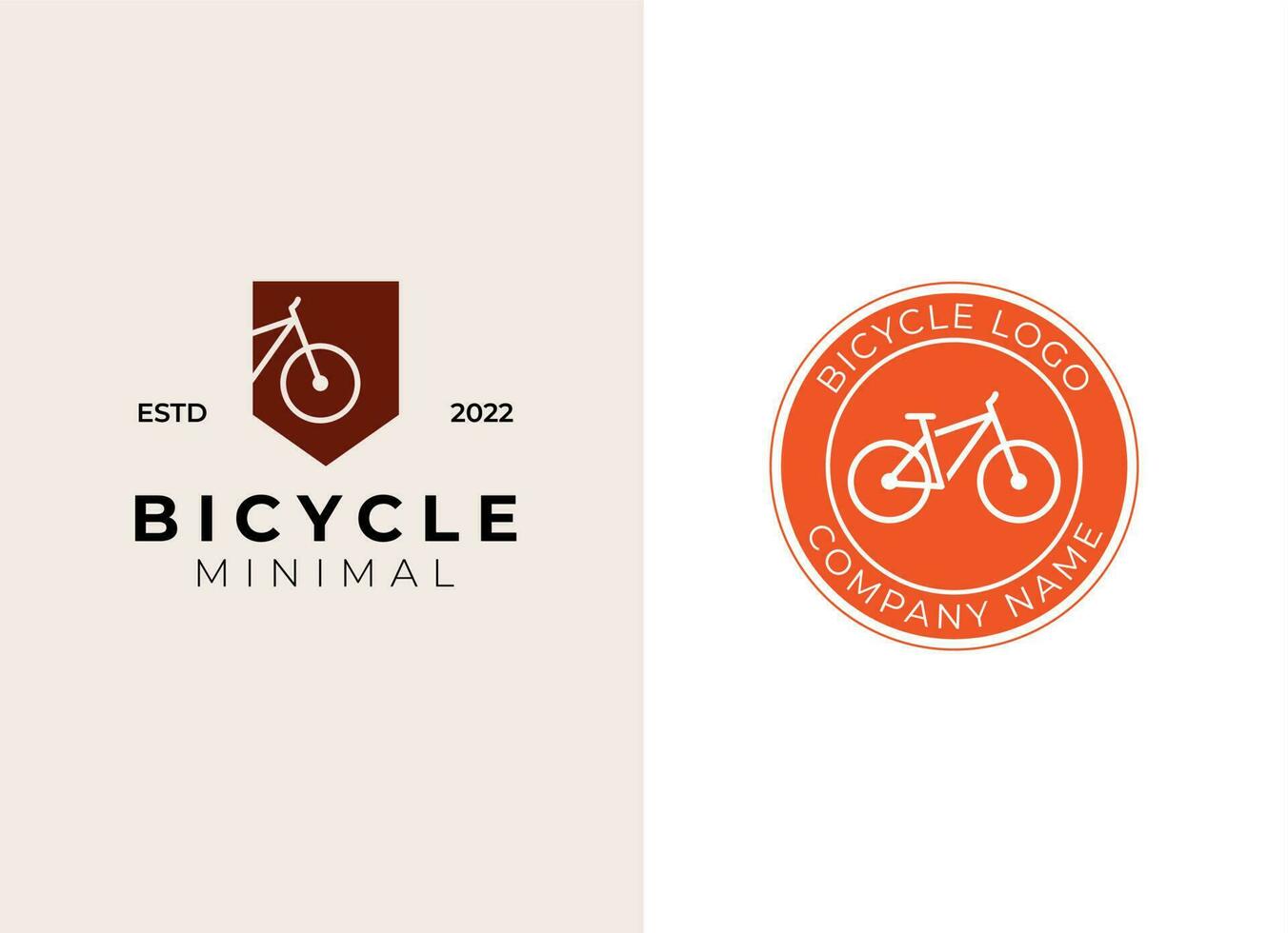 Bicycle logo concept icon vector. vector